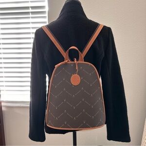 Elegant Tan and Brown Backpack - New!!